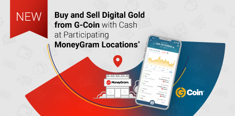 NEW! Buy & Sell Digital Gold from G-Coin with Cash